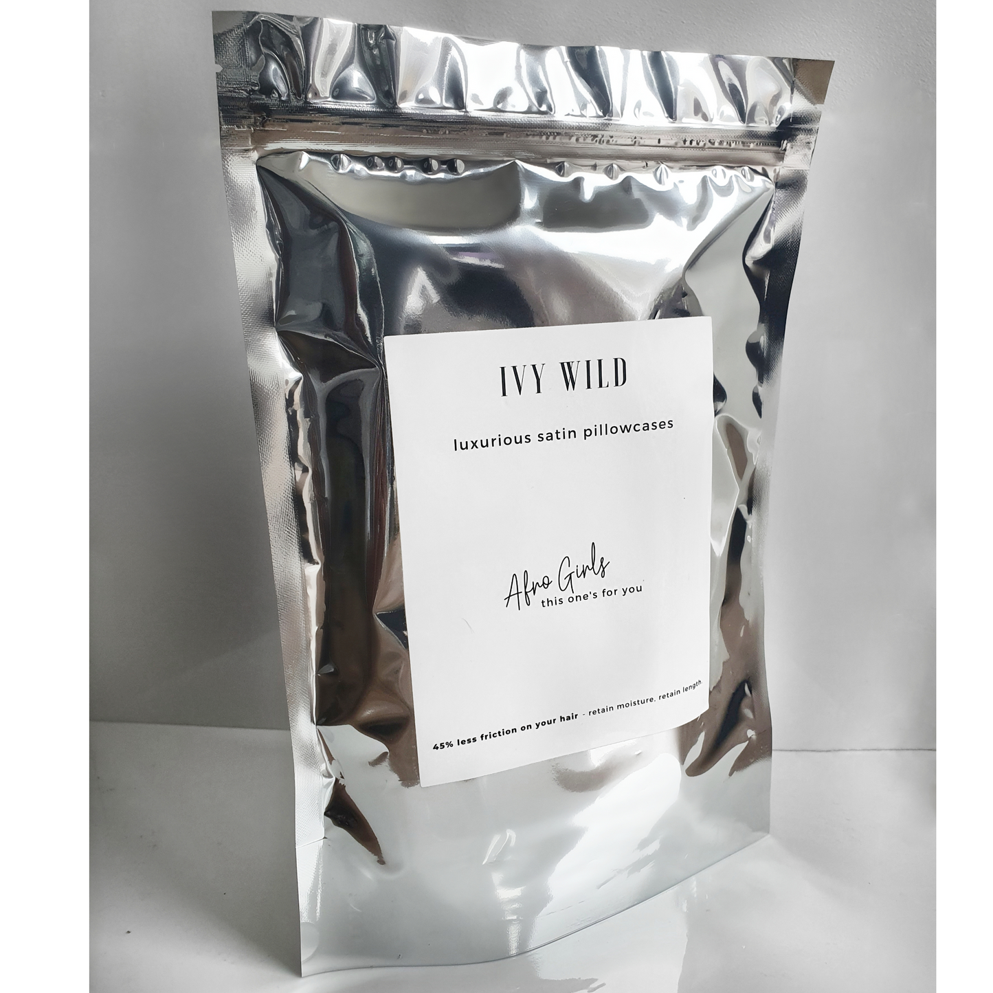 2 LUXURY SATIN PILLOWCASES - WHITE